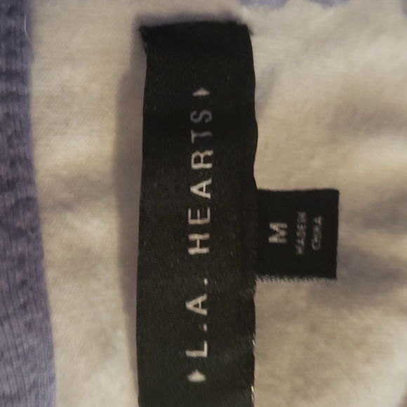 La Hearts Sherpa Jacket with Hood Size Medium - Picture 5 of 5